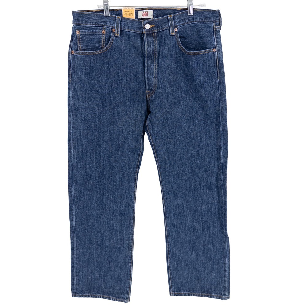 VTG NWT Deadstock Levis Mens 38x30 501 Original Fit Jeans Blue Button Fly Y2K - Picture 2 of 16